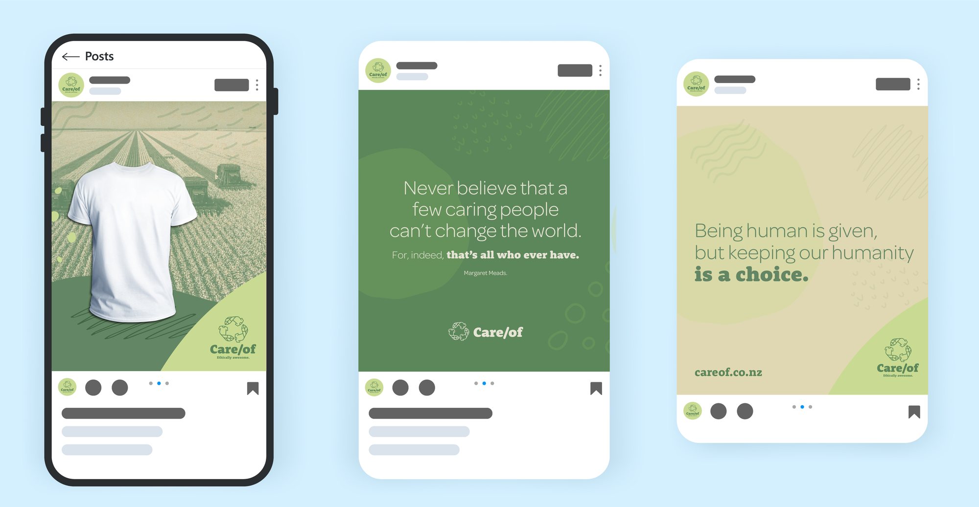 Care/Of social posts