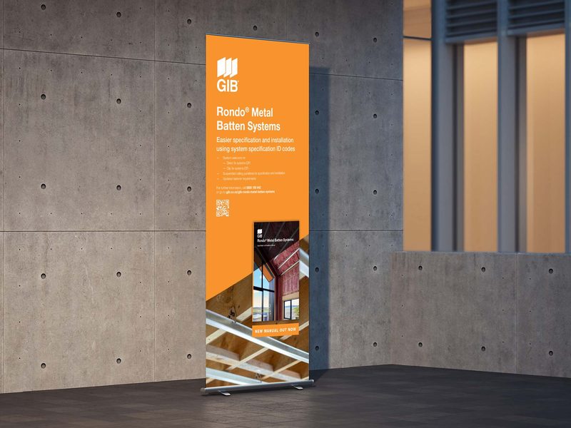 Rondo banner stand