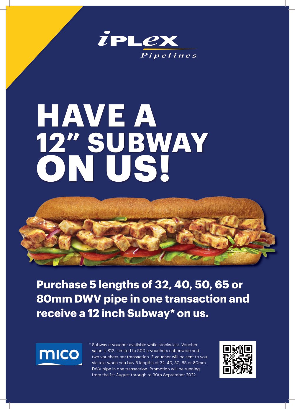 Subway promotion poster