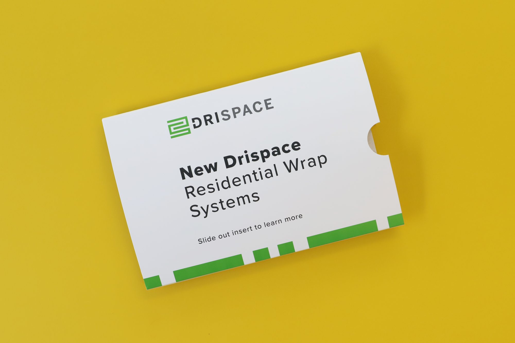 The DriSpace Residential Wrap Systems sleeve