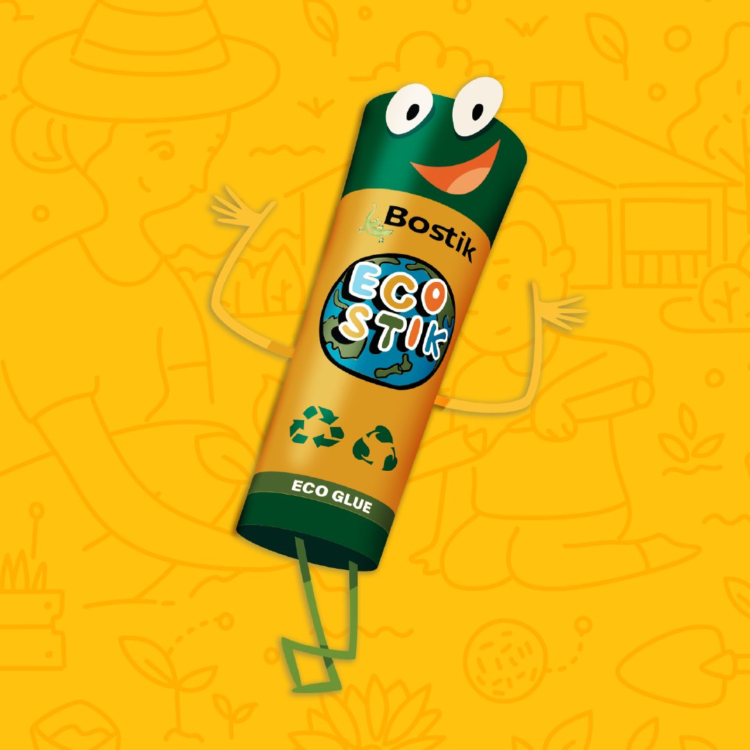 The EcoStik glue stick mascot