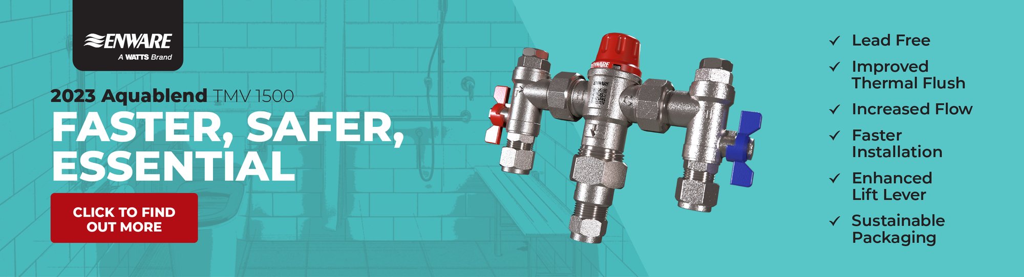Enware Aquablend TMV 1500 launch web banner