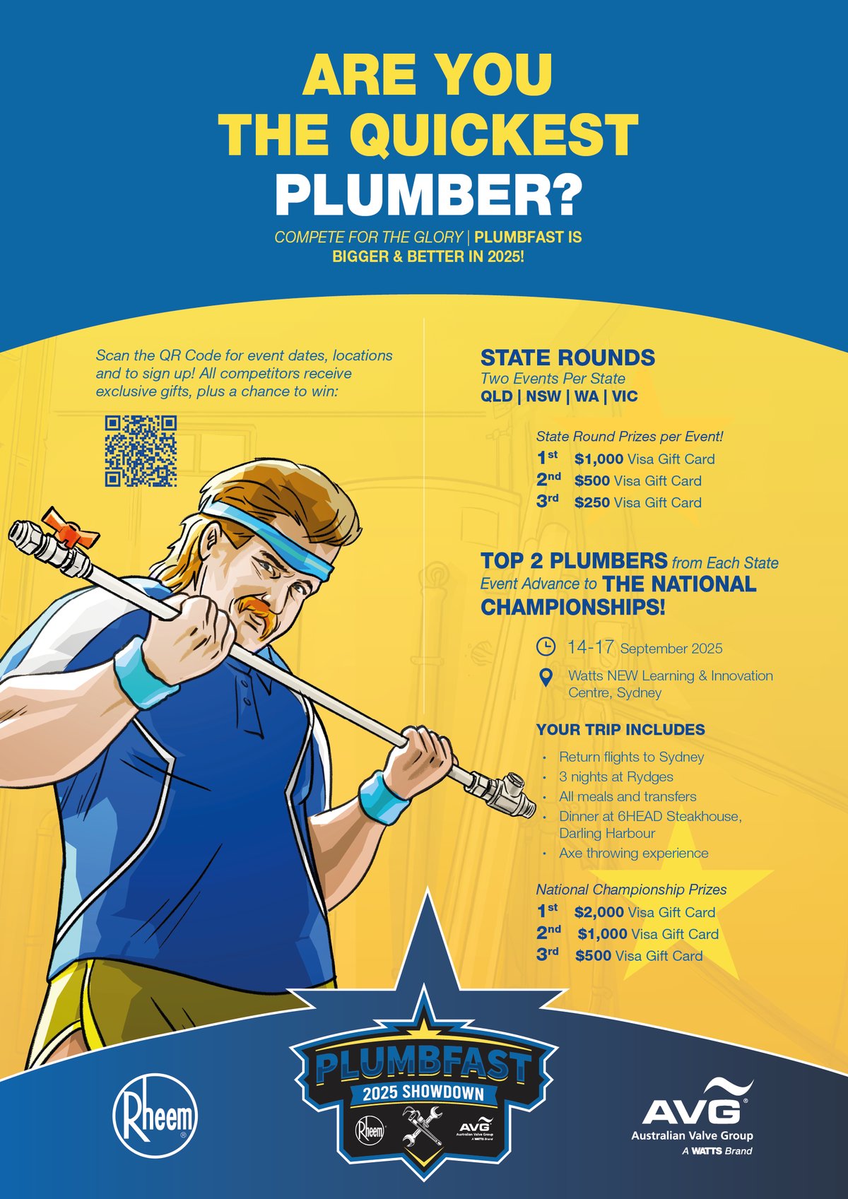 Plumbfast 2025 Showdown A3 poster