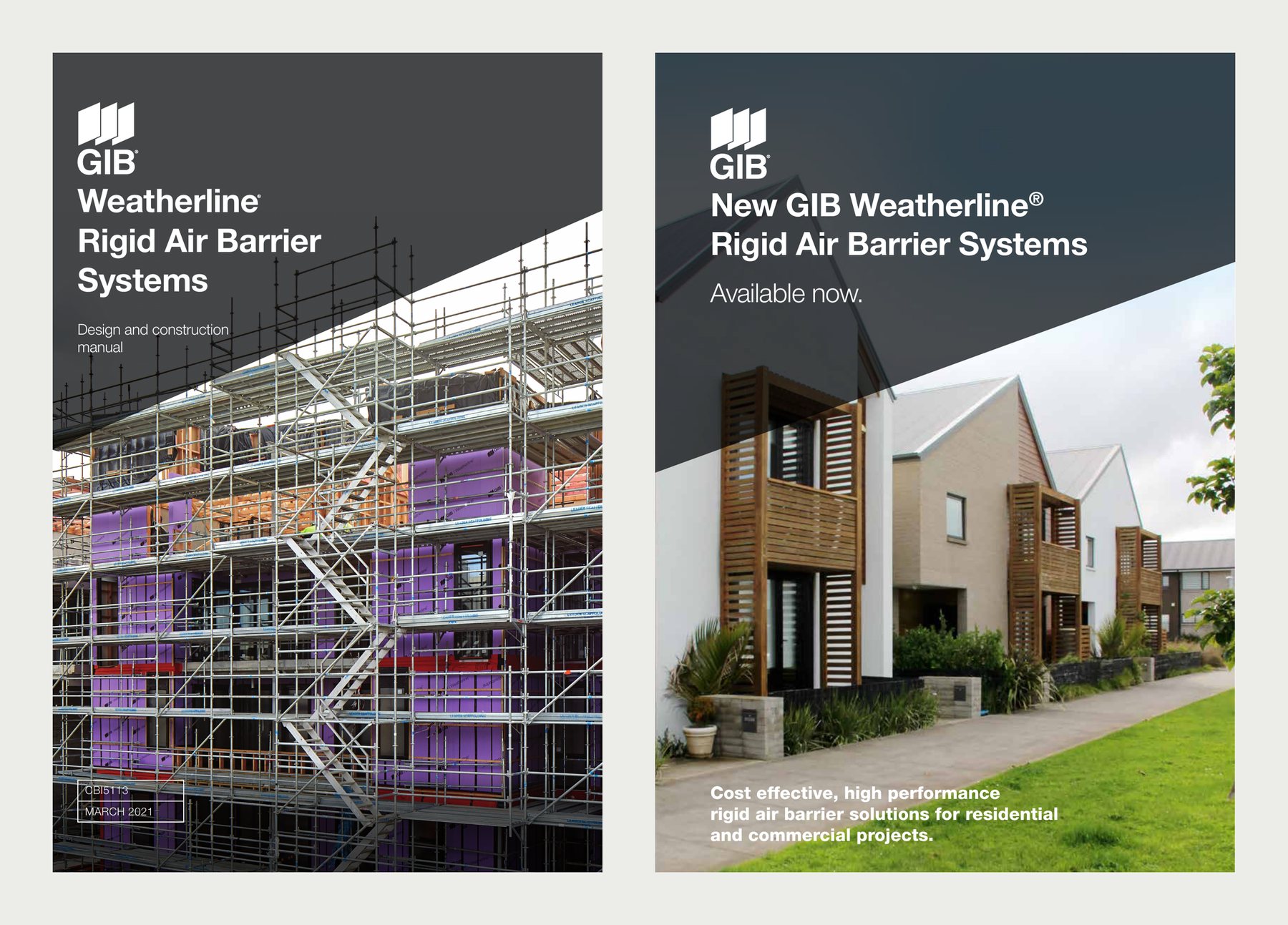 GIB Weatherline design and construction manual and sales brochure
