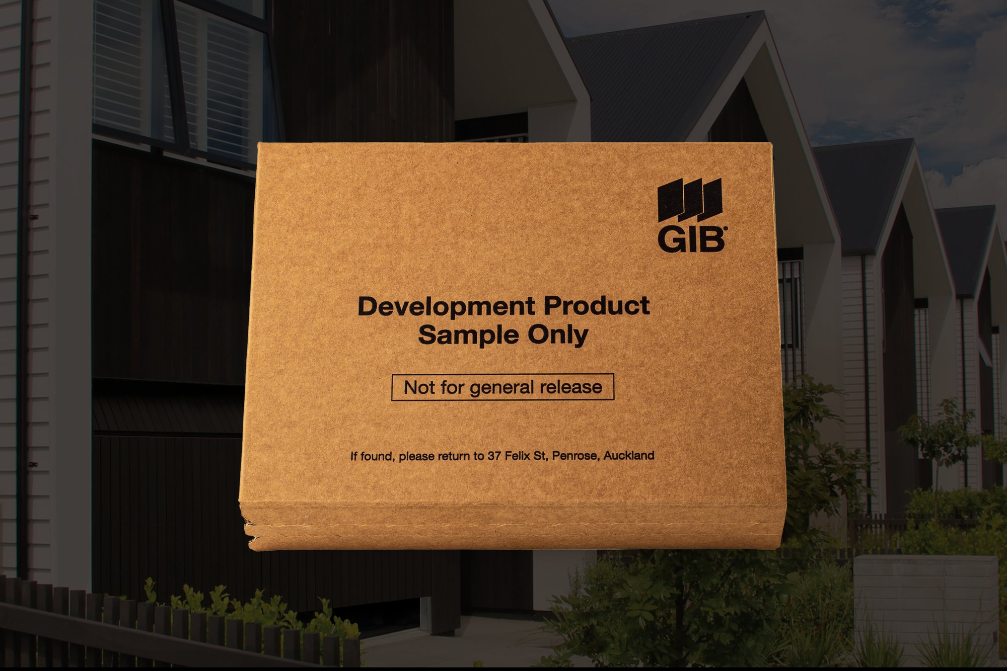 The GIB Weatherline development product sample box